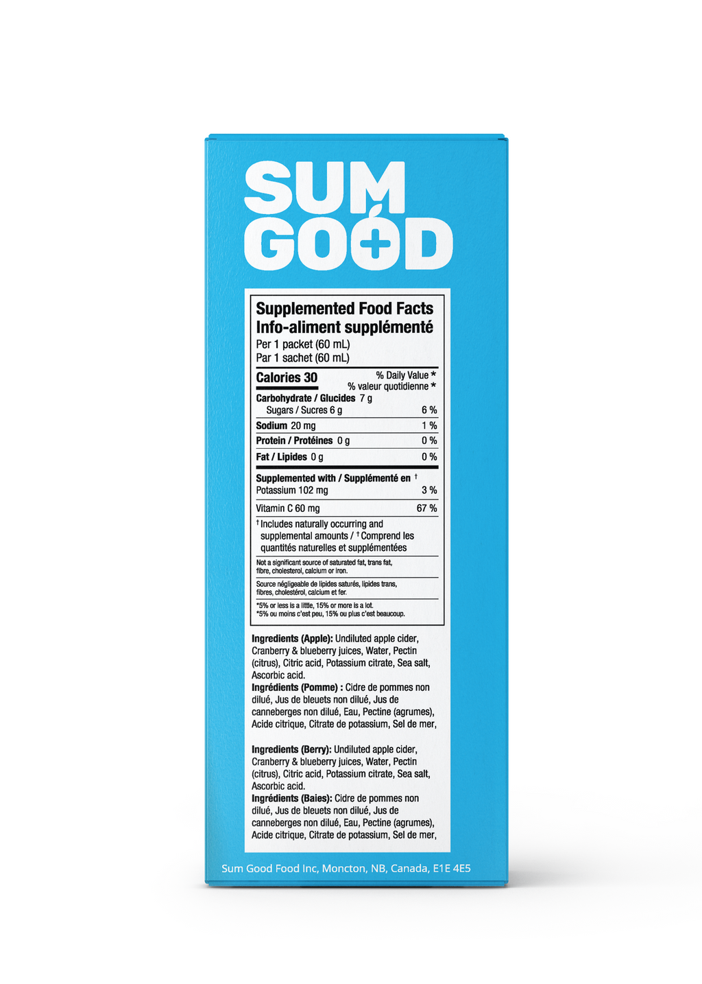 Sum Good Hydration Shots - Apple & Berry Flavours Variety
